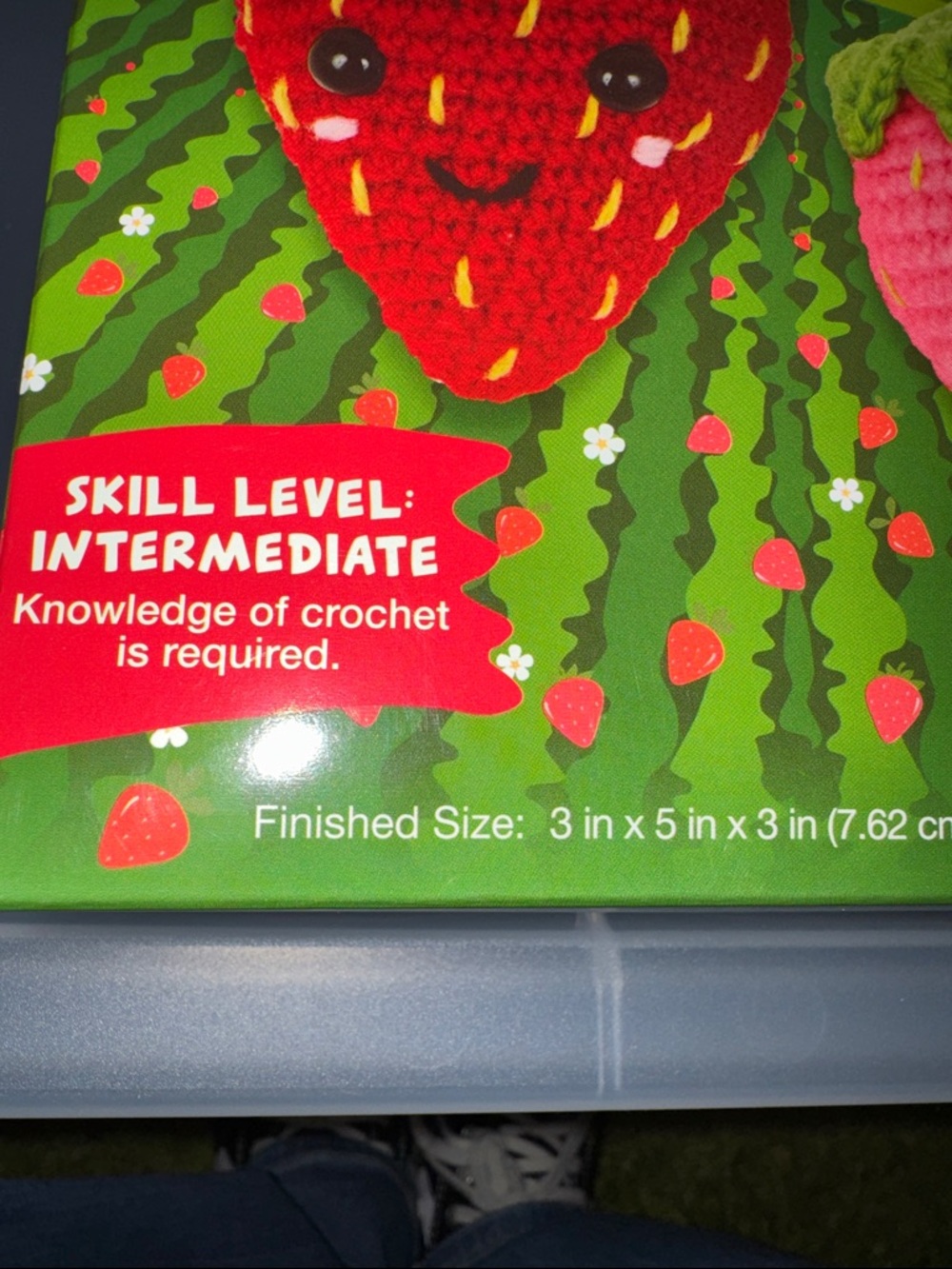 Complete Crochet Kit - Strawberries (Red & Pink) - Picture 2 of 3